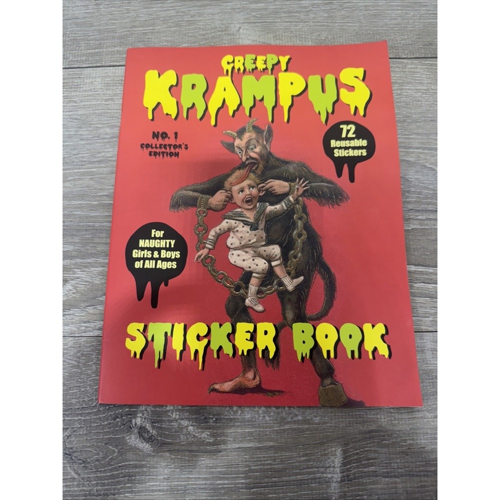 Krampus Sticker Book: 72 Reusable Stickers For Naughty Girls And Boys Of All ...